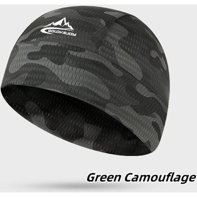 Fietsen Sneldrogend Ademend Mesh Bandana Hoofdband Schedelmuts Pet Motorfiets Onderhelm Binnenmuts Pet Sport Zweetabsorberende Petten gray