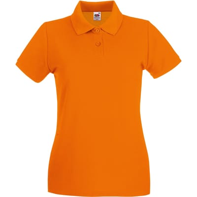 Fruit of the Loom Dames/Dames Premium Piqué Katoen Polo Shirt (Oranje)