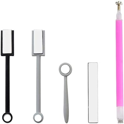 Nail Art Tool Set met 5 Dubbele Magnetische Sticks voor 3D Cat Eye UV Gel Nagellak DIY Creaties