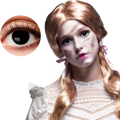 Boland - Paar weeklenzen Broken doll - Volwassenen - Halloween en Horror - Halloween contactlenzen - Horror