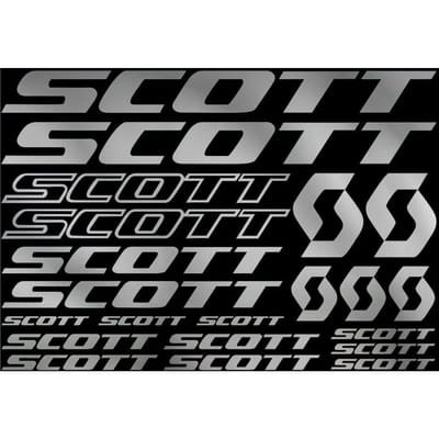 30cm 21stuks voor SCOTT FIETS FRAME STICKERS DECALS VEL FIETS FIETSEN Producten Accessoires Autohoes Krassen Persoonlijkheid, PVC 25cm