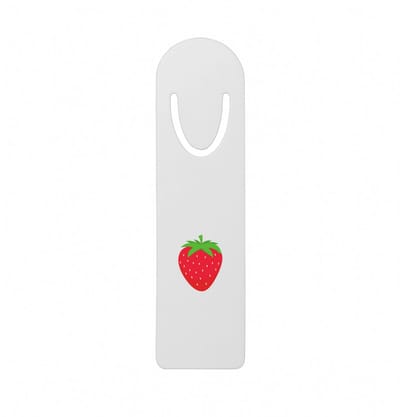 Hacebo® - Aardbeien metalen boekenlegger - Fruitschaal - Fruit liefhebbers - Aardbei - vrucht - gezond eten - fruit Bladwijzer boekenleggers - 12.7 cm x 3.2cm