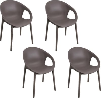 Terrasstoel Cosy (set van 4) - duin - stapelbaar