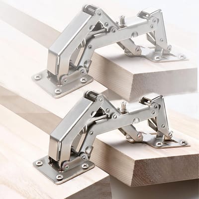 170 Graden Keukenkast Scharnieren - Set van 2 - Soft-Close Kastscharnieren - van Koudgewalst Staal - Verborgen Hydraulische Scharnieren - voor Frameloze Kastdeuren - Dikte 16-40mm