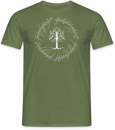 The Lord Of The Rings De Witte Boom Van Gondor T-Shirt Heren