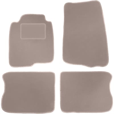 Beige veloursmatten voor: Volvo 240 / 260 stationwagen, sedan (1974-1993)