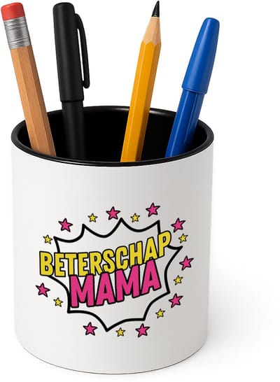 Hacebo® - Beterschap mama Pennenbakje - Beterschap - je moeder - pennenhouder - beterschap cadeau - kado - moeder - Pennenbakje zwart