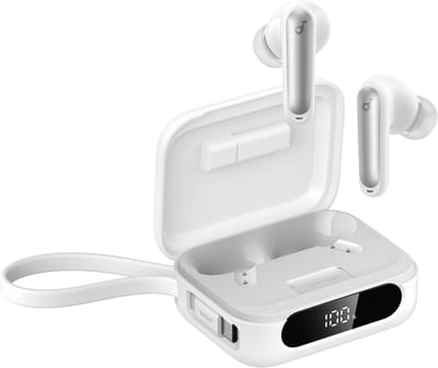 soundcore P41i adaptieve earbuds met noise cancelling - Draagbare oplader en Lightning-adapter - 12 uur speeltijd - 192 uur met case - 6 microfoons voor heldere gesprekken - IPX5 draadloze Bluetooth earbuds - Bluetooth 5.3