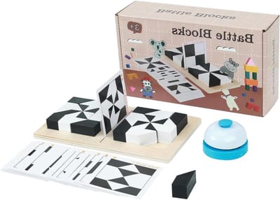 Puzzelblokken - Houten puzzel - Logisch denken - Twee spelers modus - 24.7 x 14.2 cm - Meerkleurig