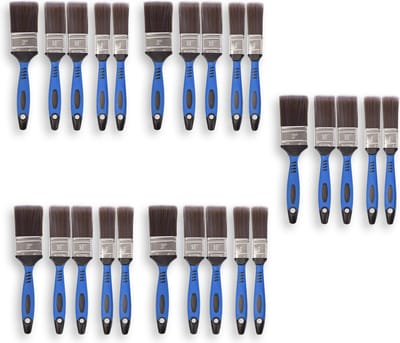 Complete Kwastenset voor Muurverf - 5 Sets - 1 Set Bevat 5 stuks in Verschillende Maten (25mm, 40mm, 50mm) - Ideaal voor Klussen en DIY