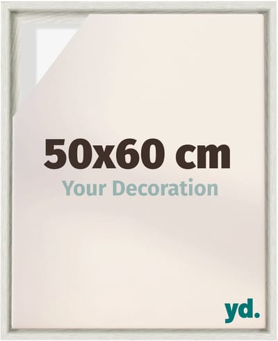 Your Decoration - Baklijst 50x60 cm - White Wash - Baklijst voor Canvas - MDF - Lyon
