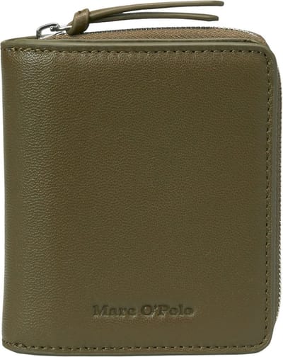 Marc O'Polo Leren Portemonnee Cally Combi Wallet Forest Floor Donkergroen