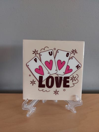 Tegeltje Fck love