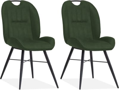 Eetkamerstoel Shelton - Moss (set van 2 stoelen)