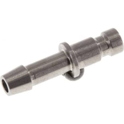 RVS DN 2.7 (Micro) Luchtkoppeling Insteeknippel 4 mm Slangpilaar