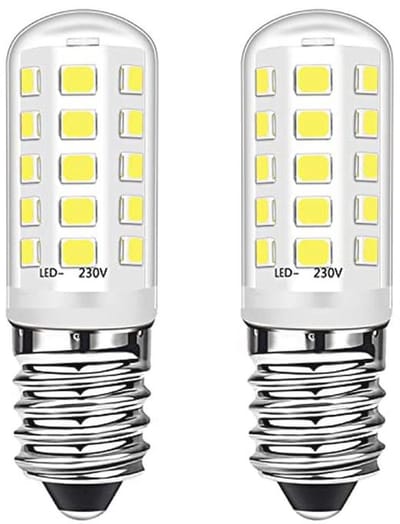 E14 LED Lampen 3W, Vervanging voor 40W Halogeen, Koud Wit 6000K, 2 Stuks