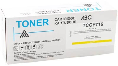 ABC huismerk toner geschikt voor Canon 716 geel voor I-Sensys LBP-5050 LBP-5050n MF-8030 MF-8030c MF-8030cn MF-8040 MF-8040c MF-8040cn MF-8050 MF-8050c MF-8050cn MF-8080cw