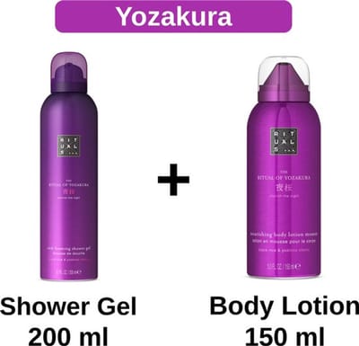 Rituals - Yozakura - Combi Set - Shower Gel 200 ml + Body Lotion Mousse 150 ml - Doucheschuim - Douchegel