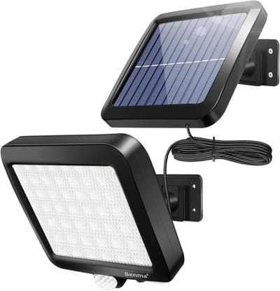 Zonnelampen voor Buiten met Bewegingssensor en 56 LEDs - IP65 Waterdichte Wandlamp op Zonne-energie