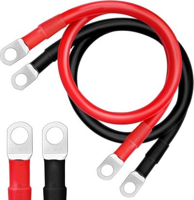 Accukabel - Startkabel - Accu verbindingskabel - 30 cm 2 AWG 35 mm² 12 V - verlengkabel SC35-10