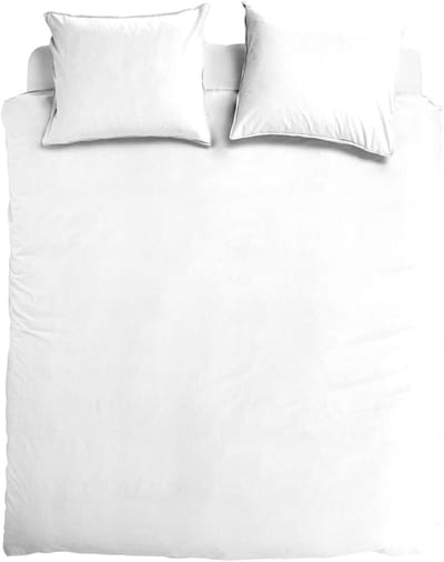 totaalBED Dekbedovertrek Lou Wit - 240x200/220 cm - 50% linnen, 50% katoen - incl. instopstrook