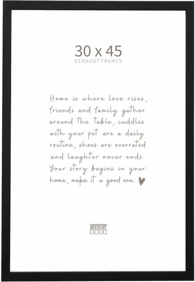Deknudt Frames fotolijst S243K2 - zwart - smal - foto 30x45 cm
