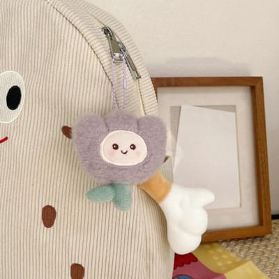 Schattige Cartoon Pluche Tulp Sleutelhanger Zachte Knuffel Bloem Poppen Tas Hanger Decoratie Autosleutelhanger Accessoires Meisjes Cadeaus