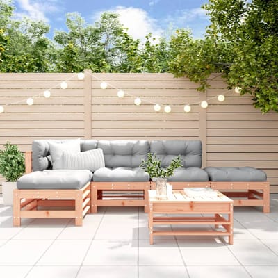 vidaXL - 6-delige - Loungeset - massief - douglashout