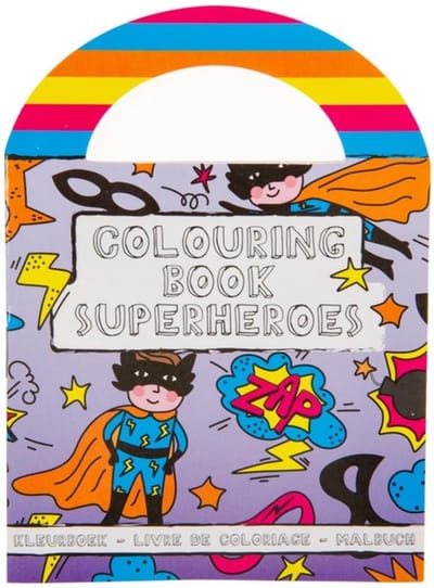 MINI KLEURBOEKJES MET STICKERTJES SUPER HELDEN - 16 STUKS - UITDEEL KLEURBOEKJES SUPER HELDEN