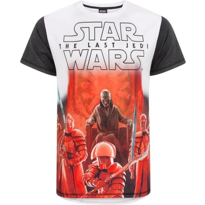 Star Wars Heren The Last Jedi Eerste Orde T-shirt (Wit)