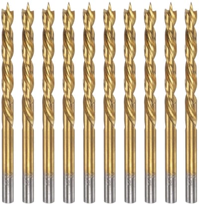 Solidchoice - Set van 10 Brad Point Boren met 5 mm Diameter voor Houtbewerking