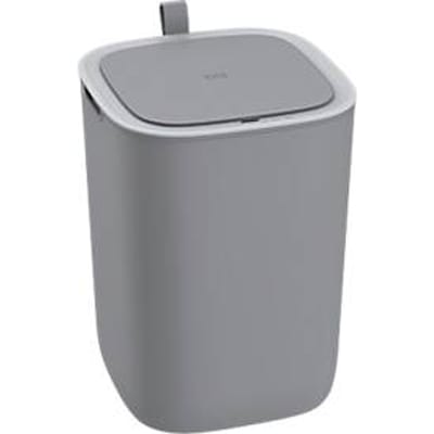 EKO Morandi Smart sensor afvalbak, kunststof, sensor & touch bediening, afsluitring, B 249 x D 249 x H 337 mm, 12 liter, grijs