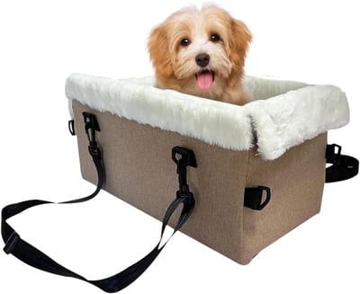 Huisdier autostoel - Reismand kat - Veilig reizen - Verhoogd comfort - 45 x 23 x 26 cm - Grijs