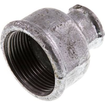 Rp 1 1/4'' x Rp 1/2'' Verzinkt Gietijzeren Ronde Sok 25 Bar [2 Stuks]