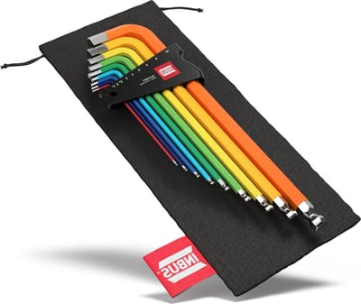 70273 sleutel Set 9st 1.5–10mm met ColorGrip kleurrijke & Kogelkop - Made in Germany - Kwaliteitsgereedschap