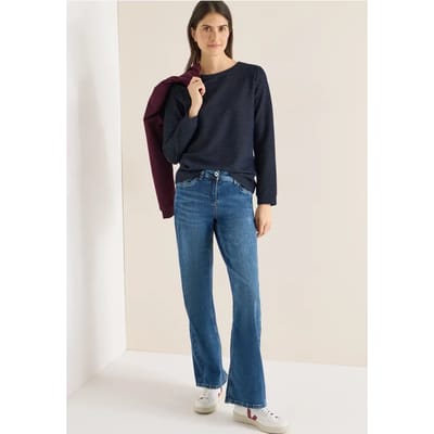 Shirt met structuur in twee kleuren