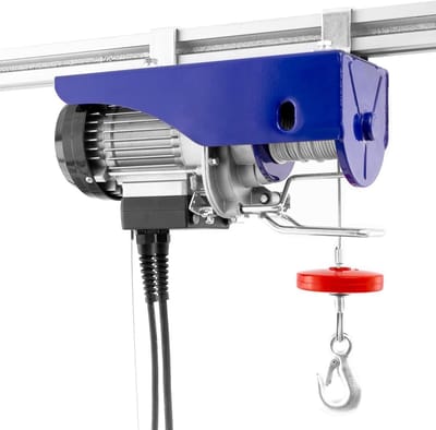 Elektrische Kabellier - Hijslift Lier - Zware Lasten Hefen - Dubbele Draagkracht Opties - 150/300 kg - Grijs