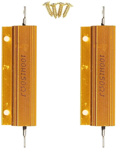 Weerstand Aluminium Behuizing - Component - Elektronica Reparatie - 100W Vermogen - 150 Ohm - Aluminium