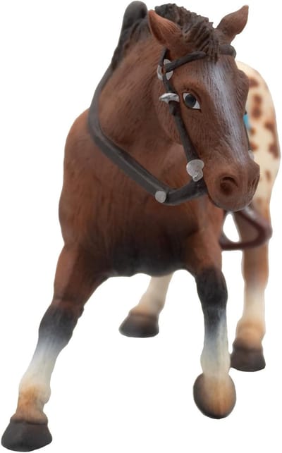 Bullyland 62668 – Speelfiguur en verzamelfiguur Appaloosa Hengst – ca. 11 cm – levensecht en detailrijk vormgegeven – ideaal als taartfiguur en klein cadeautje voor kinderen vanaf 3 jaar.