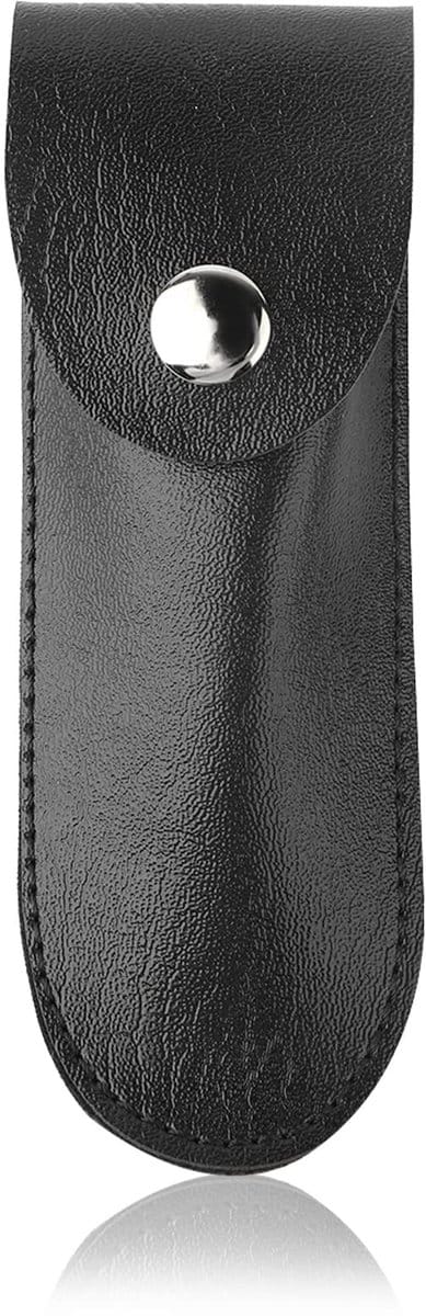 JHUBERS- Opberghouder Lederen Case - Kurkentrekker/Flesopener - Wijngereedschap - Barman/Obers - 5,9 x 2 inch - Perfect voor Thuis/Bars