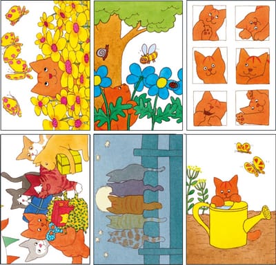6 Kinderwenskaarten - Ansichtkaarten kind - 15 x 10,5cm - 6 kaarten in een mapje