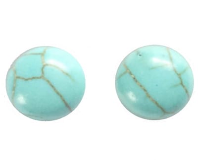 Magneet oorbellen Turquoise 10 mm
