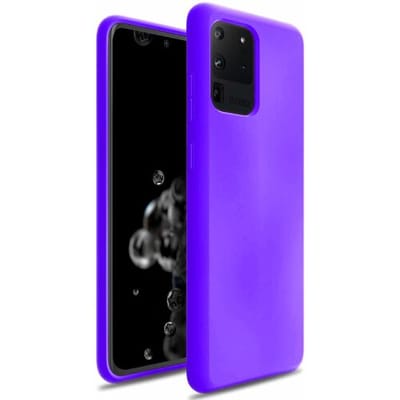 ShieldCase Siliconen Hoesje geschikt voor Samsung Galaxy S20 ultra hoesje - optimale bescherming - perfecte pasvorm - TPU Materiaal - donkerpaars