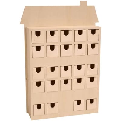 Artemio Adventskalender huis 36x50x8,5 cm