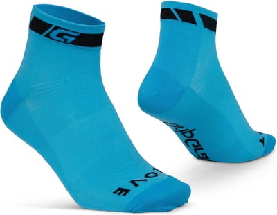 GripGrab - Classic Low Cut Zomer Fietssokken 1 Paar Korte Coolmax Sokken - Blauw - Unisex - Maat XS (35-38)