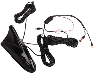 Dailygoods- Haaivinnenantenne DAB/DAB+ Signaalversterker - Auto Antenne Universeel - GPS/Navigatie - Eenvoudige Installatie - Geïntegreerd Design - Autoantenne