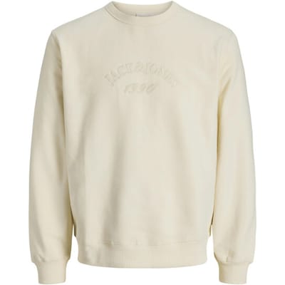 Jack & Jones Trui Jorbleecker Branding Sweat Crew Bf 12286775 Antique White/jj Mannen Maat - XL