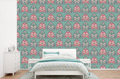 Behang - Fotobehang Patronen - Tribal - Retro - Breedte 360 cm x hoogte 240 cm