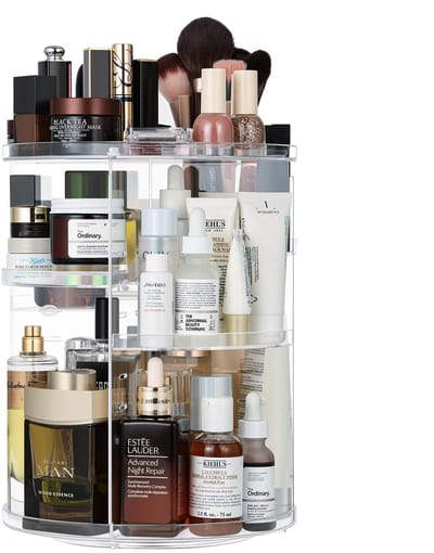 Unyqoos ® Ruime en Draaibare Make-up Organizer met 360 Graden Rotatie voor Cosmetica en Huidverzorging