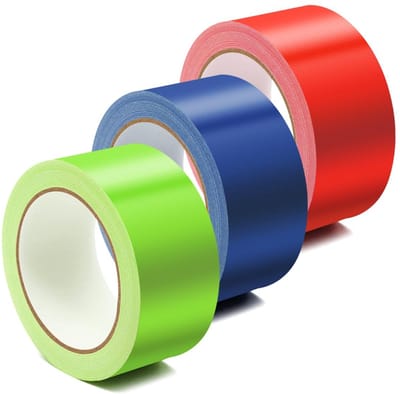 Kleurige Sterke Fabric Tape - 3 Rollen van 5cm x 10m - Waterdicht voor Reparaties, Markeren en Verpakken